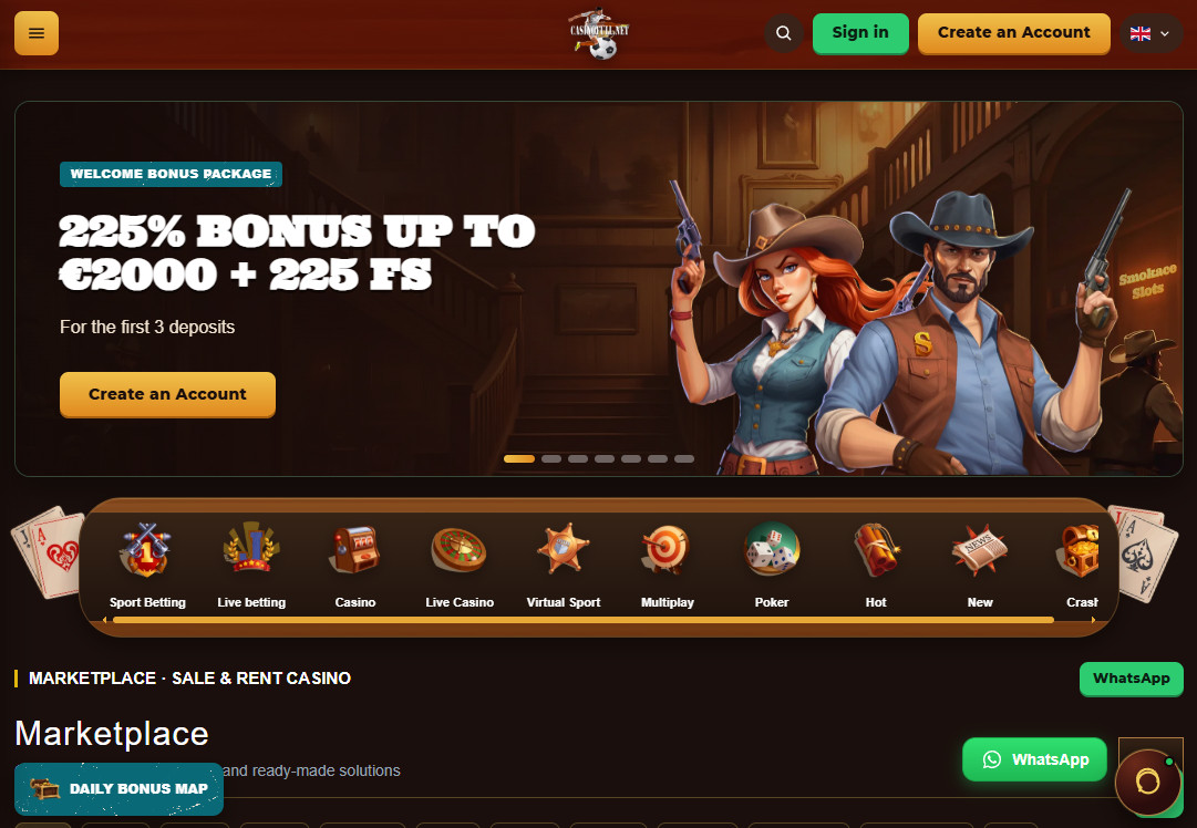 Casino- en sportplatform: uw online bedrijf. Volwaardig offline casino en sportweddenschappen